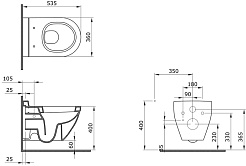 Ambassador Сиденье для унитаза Nord тонкое белое – фотография-8